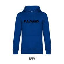 Afbeelding in Gallery-weergave laden, FARMR. Kleuren Hoodie met zwart fade logo
