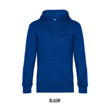 Afbeelding in Gallery-weergave laden, FARMR. Kleuren Hoodie met kleine zwarte open letters
