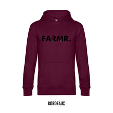 Afbeelding in Gallery-weergave laden, FARMR. Basic Hoodie met grote zwarte volle letters
