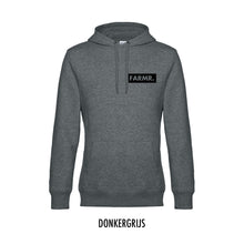 Afbeelding in Gallery-weergave laden, FARMR. Basic Hoodie met klein zwart block logo
