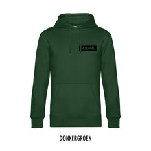 Afbeelding in Gallery-weergave laden, FARMR. Basic Hoodie met klein zwart block logo
