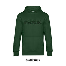 Load image into Gallery viewer, FARMR. Basic Hoodie met grote zwarte open letters
