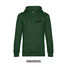 Afbeelding in Gallery-weergave laden, FARMR. Basic Hoodie met kleine zwarte volle letters
