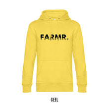 Afbeelding in Gallery-weergave laden, FARMR. Kleuren Hoodie met zwart fade logo
