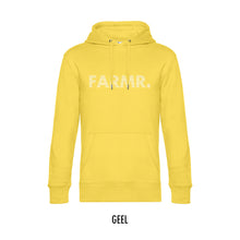 Afbeelding in Gallery-weergave laden, FARMR. Kleuren Hoodie met wit stripe logo
