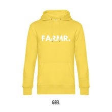 Afbeelding in Gallery-weergave laden, FARMR. Kleuren Hoodie met grote witte volle letters
