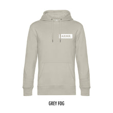 Afbeelding in Gallery-weergave laden, FARMR. Pastel Hoodie met klein wit block logo
