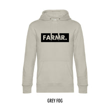 Load image into Gallery viewer, FARMR. Pastel Hoodie met groot zwart block logo
