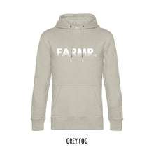 Load image into Gallery viewer, FARMR. Pastel Hoodie met wit fade logo
