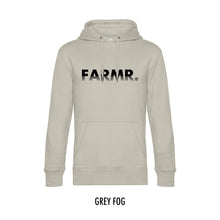 Load image into Gallery viewer, FARMR. Pastel Hoodie met zwart fade logo
