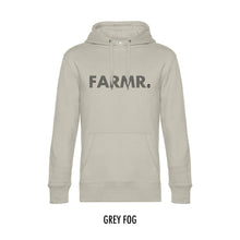 Load image into Gallery viewer, FARMR. Pastel Hoodie met zwart stripe logo
