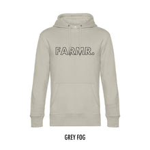 Load image into Gallery viewer, FARMR. Pastel Hoodie met grote zwarte open letters
