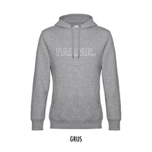 Afbeelding in Gallery-weergave laden, FARMR. Basic Hoodie met grote witte open letters
