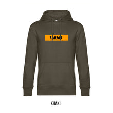 Afbeelding in Gallery-weergave laden, FARMR. Basic Hoodie met geel block logo
