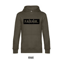 Afbeelding in Gallery-weergave laden, FARMR. Basic Hoodie met groot zwart block logo
