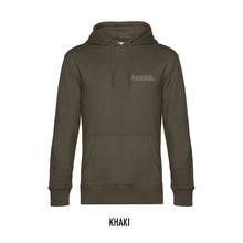 Afbeelding in Gallery-weergave laden, FARMR. Basic Hoodie met kleine witte open letters
