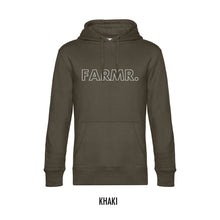 Afbeelding in Gallery-weergave laden, FARMR. Basic Hoodie met grote witte open letters
