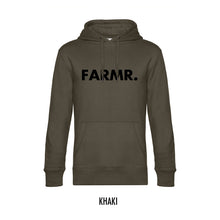 Afbeelding in Gallery-weergave laden, FARMR. Basic Hoodie met grote zwarte volle letters
