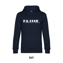 Afbeelding in Gallery-weergave laden, FARMR. Basic Hoodie met wit fade logo
