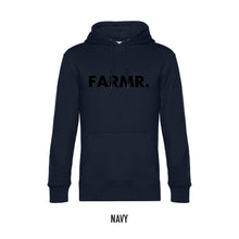 Load image into Gallery viewer, FARMR. Basic Hoodie met grote zwarte volle letters
