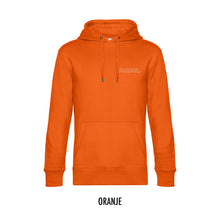 Load image into Gallery viewer, FARMR. Kleuren Hoodie met kleine witte open letters
