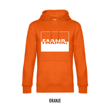 Load image into Gallery viewer, FARMR. Kleuren Hoodie met wit yingyang logo
