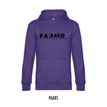 Afbeelding in Gallery-weergave laden, FARMR. Kleuren Hoodie met zwart fade logo
