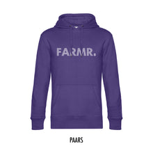 Afbeelding in Gallery-weergave laden, FARMR. Kleuren Hoodie met wit stripe logo
