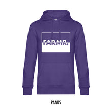 Load image into Gallery viewer, FARMR. Kleuren Hoodie met wit yingyang logo
