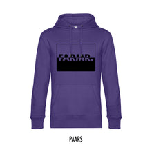 Load image into Gallery viewer, FARMR. Kleuren Hoodie met zwart yingyang logo
