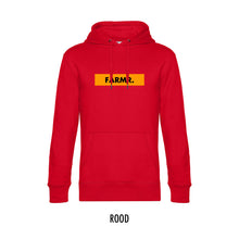 Afbeelding in Gallery-weergave laden, FARMR. Basic Hoodie met geel block logo
