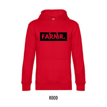 Afbeelding in Gallery-weergave laden, FARMR. Basic Hoodie met groot zwart block logo
