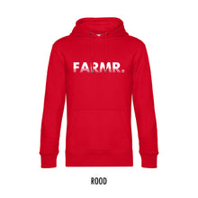 Afbeelding in Gallery-weergave laden, FARMR. Basic Hoodie met wit fade logo
