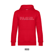 Afbeelding in Gallery-weergave laden, FARMR. Basic Hoodie met grote witte open letters
