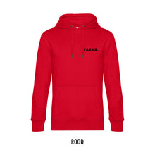 Afbeelding in Gallery-weergave laden, FARMR. Basic Hoodie met kleine zwarte volle letters
