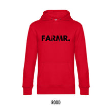 Load image into Gallery viewer, FARMR. Basic Hoodie met grote zwarte volle letters
