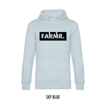 Load image into Gallery viewer, FARMR. Pastel Hoodie met groot zwart block logo
