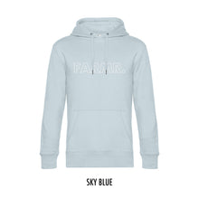 Afbeelding in Gallery-weergave laden, FARMR. Pastel Hoodie met grote witte open letters
