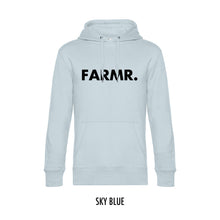 Load image into Gallery viewer, FARMR. Pastel Hoodie met grote zwarte volle letters
