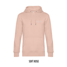 Afbeelding in Gallery-weergave laden, FARMR. Pastel Hoodie met kleine witte open letters
