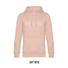 Afbeelding in Gallery-weergave laden, FARMR. Pastel Hoodie met grote witte open letters
