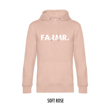 Afbeelding in Gallery-weergave laden, FARMR. Pastel Hoodie met grote witte volle letters
