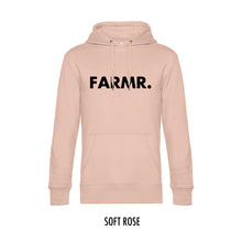 Afbeelding in Gallery-weergave laden, FARMR. Pastel Hoodie met grote zwarte volle letters
