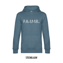 Afbeelding in Gallery-weergave laden, FARMR. Kleuren Hoodie met wit stripe logo
