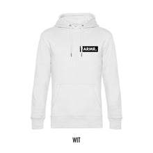 Afbeelding in Gallery-weergave laden, FARMR. Basic Hoodie met klein zwart block logo
