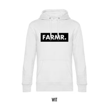 Afbeelding in Gallery-weergave laden, FARMR. Basic Hoodie met groot zwart block logo
