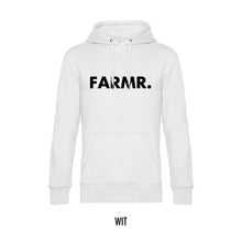 Load image into Gallery viewer, FARMR. Basic Hoodie met grote zwarte volle letters
