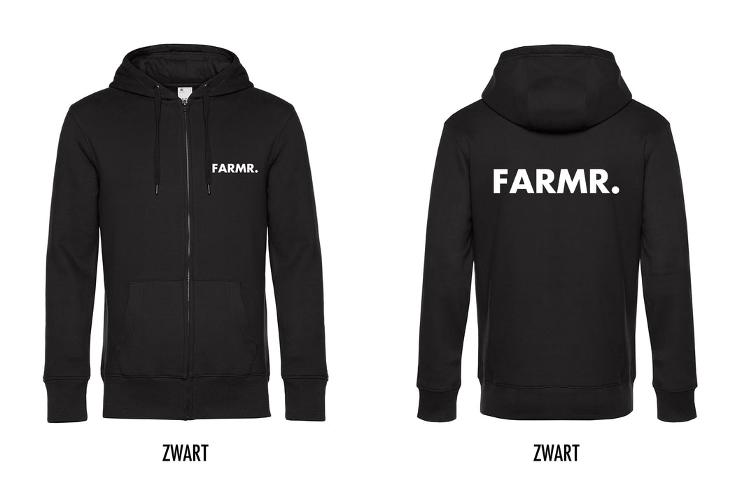 FARMR. Vest met witte volle letters